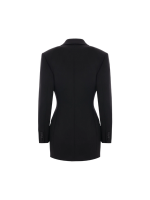 Grain De Poudre Tuxedo Jacket-SAINT LAURENT-JOHN JULIA