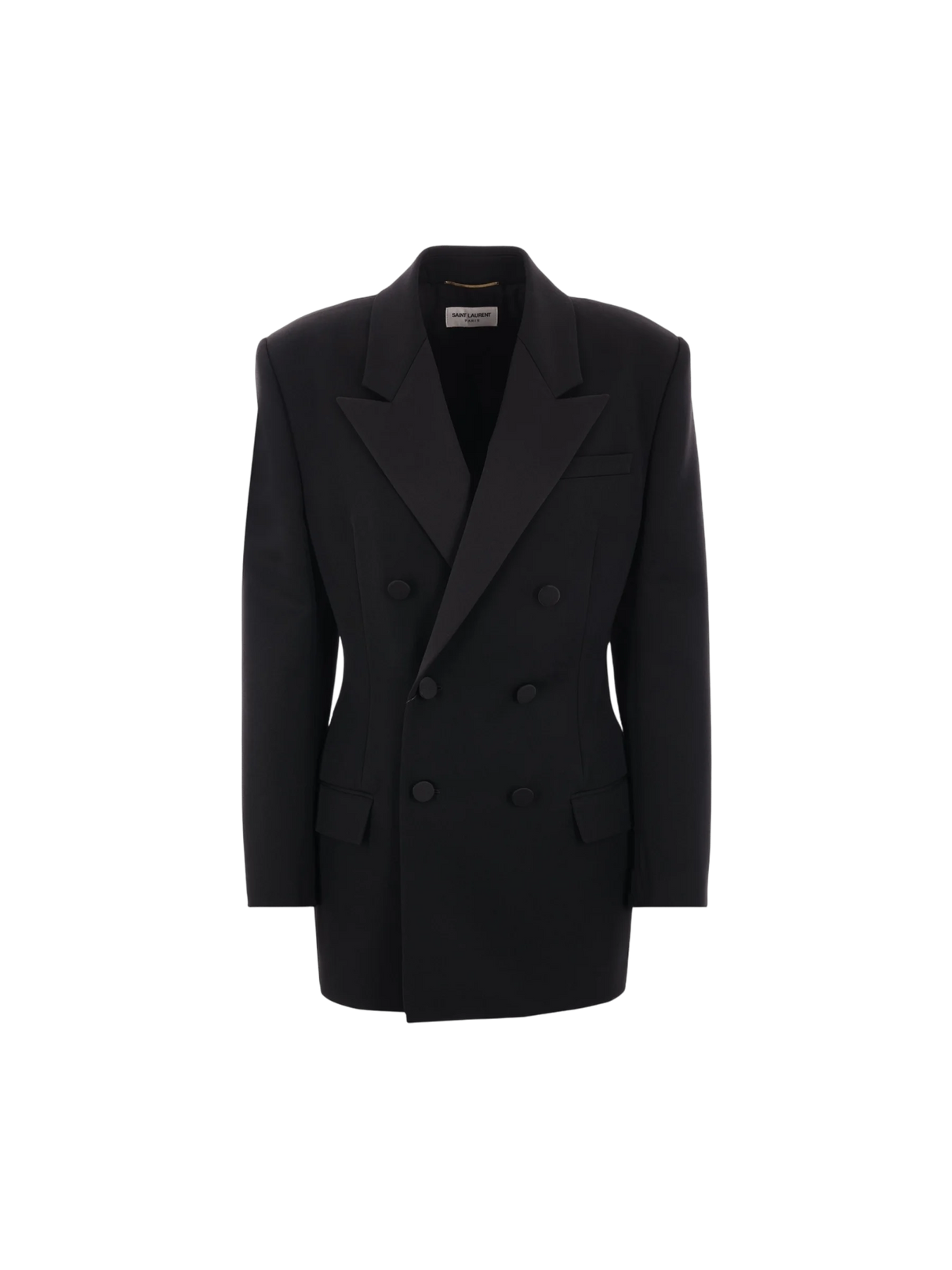 Grain De Poudre Tuxedo Jacket-SAINT LAURENT-JOHN JULIA