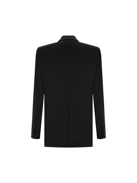 SAINT LAURENT-Grain De Poudre Tuxedo Jacket-JOHN JULIA