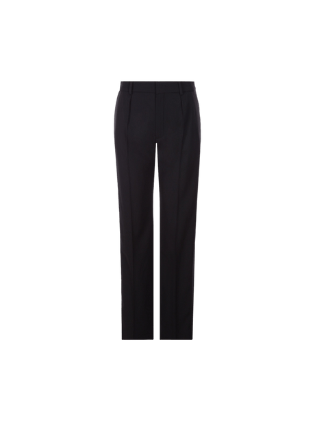 Grain De Poudre Tuxedo Pants-SAINT LAURENT-JOHN JULIA