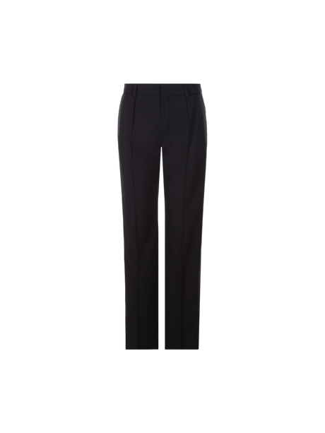 Grain De Poudre Tuxedo Pants-SAINT LAURENT-JOHN JULIA