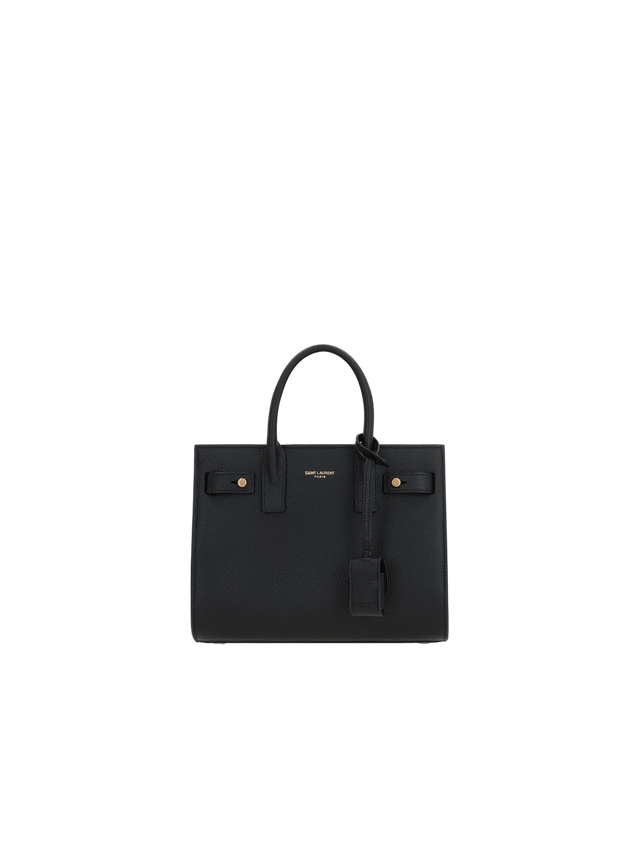 Grainy Leather Sac De Jour Baby Handbag-SAINT LAURENT-JOHN JULIA