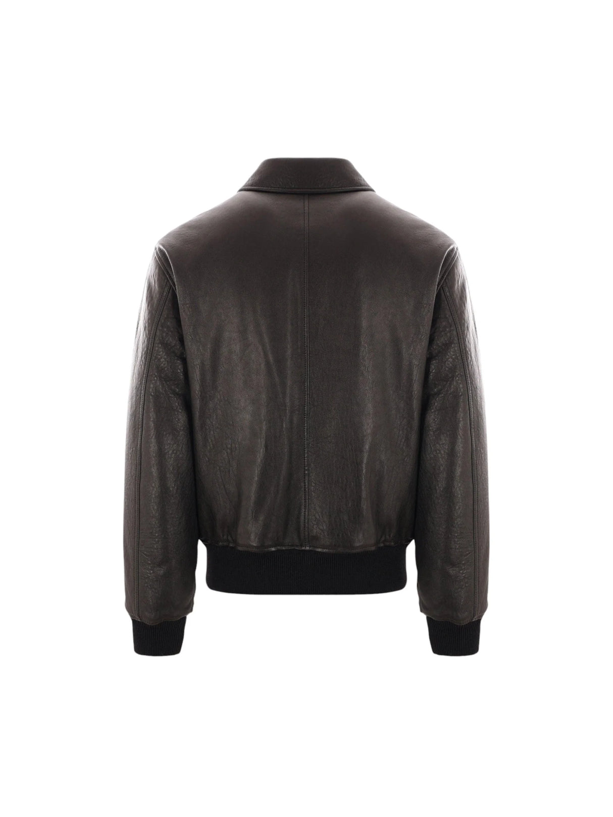 SAINT LAURENT-Grainy Nappa Bomber Jacket-JOHN JULIA