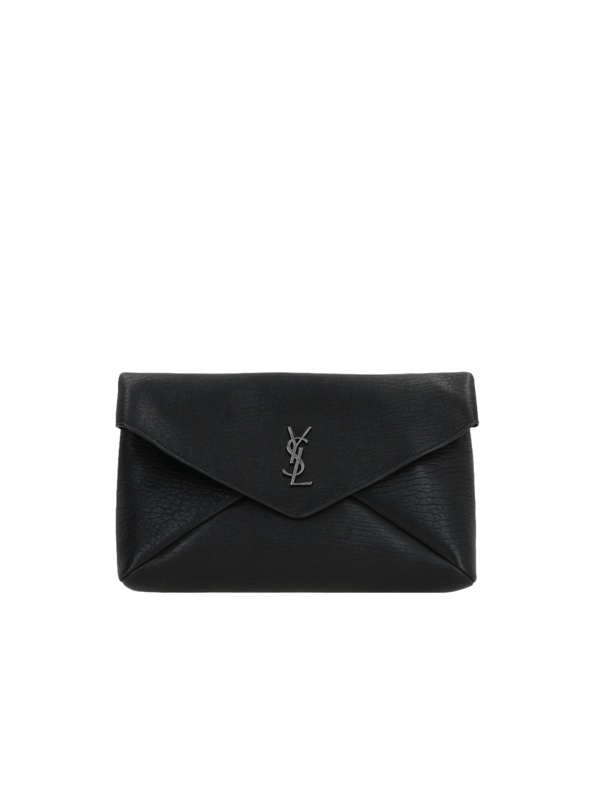 Grainy Nappa Cassandre Large Clutch-SAINT LAURENT-JOHN JULIA