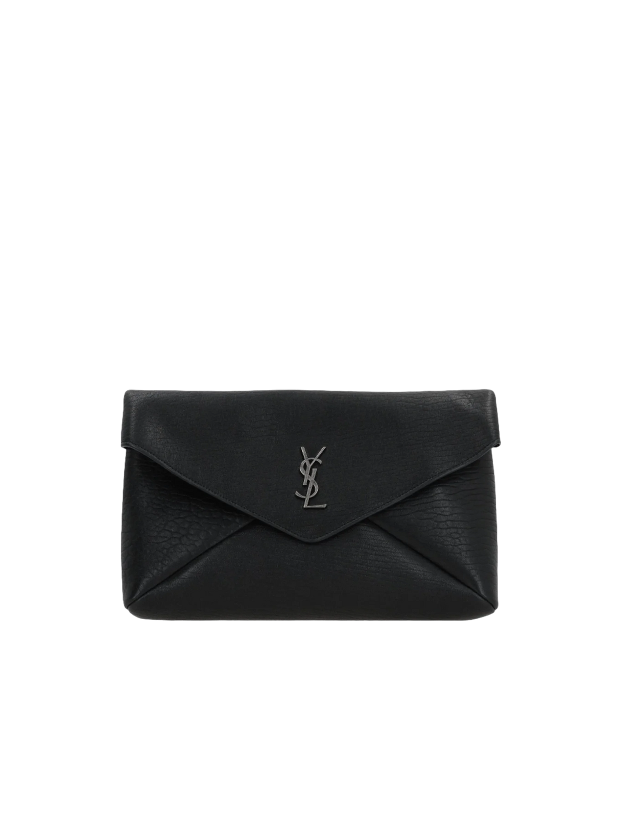 Grainy Nappa Cassandre Large Clutch-SAINT LAURENT-JOHN JULIA