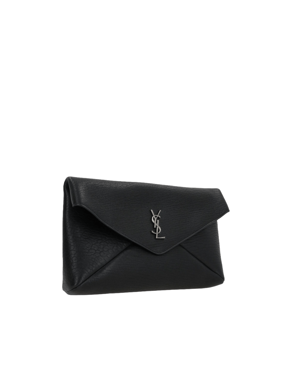 Grainy Nappa Cassandre Large Clutch-SAINT LAURENT-JOHN JULIA