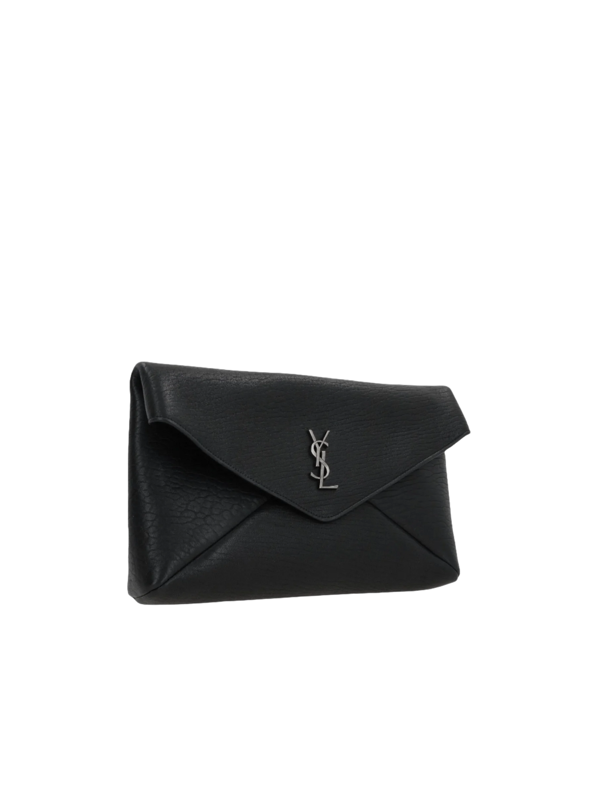 Grainy Nappa Cassandre Large Clutch-SAINT LAURENT-JOHN JULIA