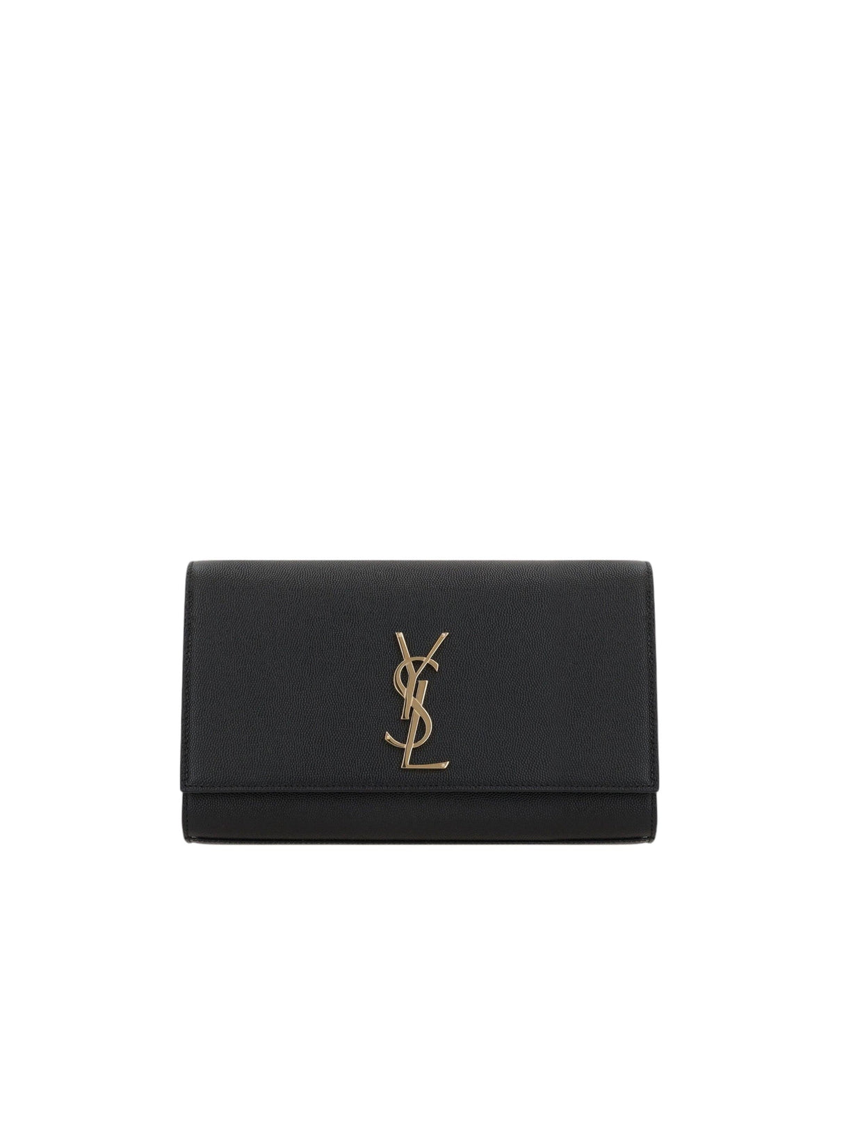 Kate Medium Chain Bag In Grain De Poudre Leather-SAINT LAURENT-JOHN JULIA