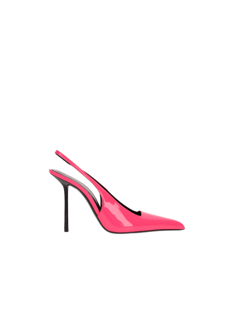 Kiss Patent Leather Slingbacks-SAINT LAURENT-JOHN JULIA