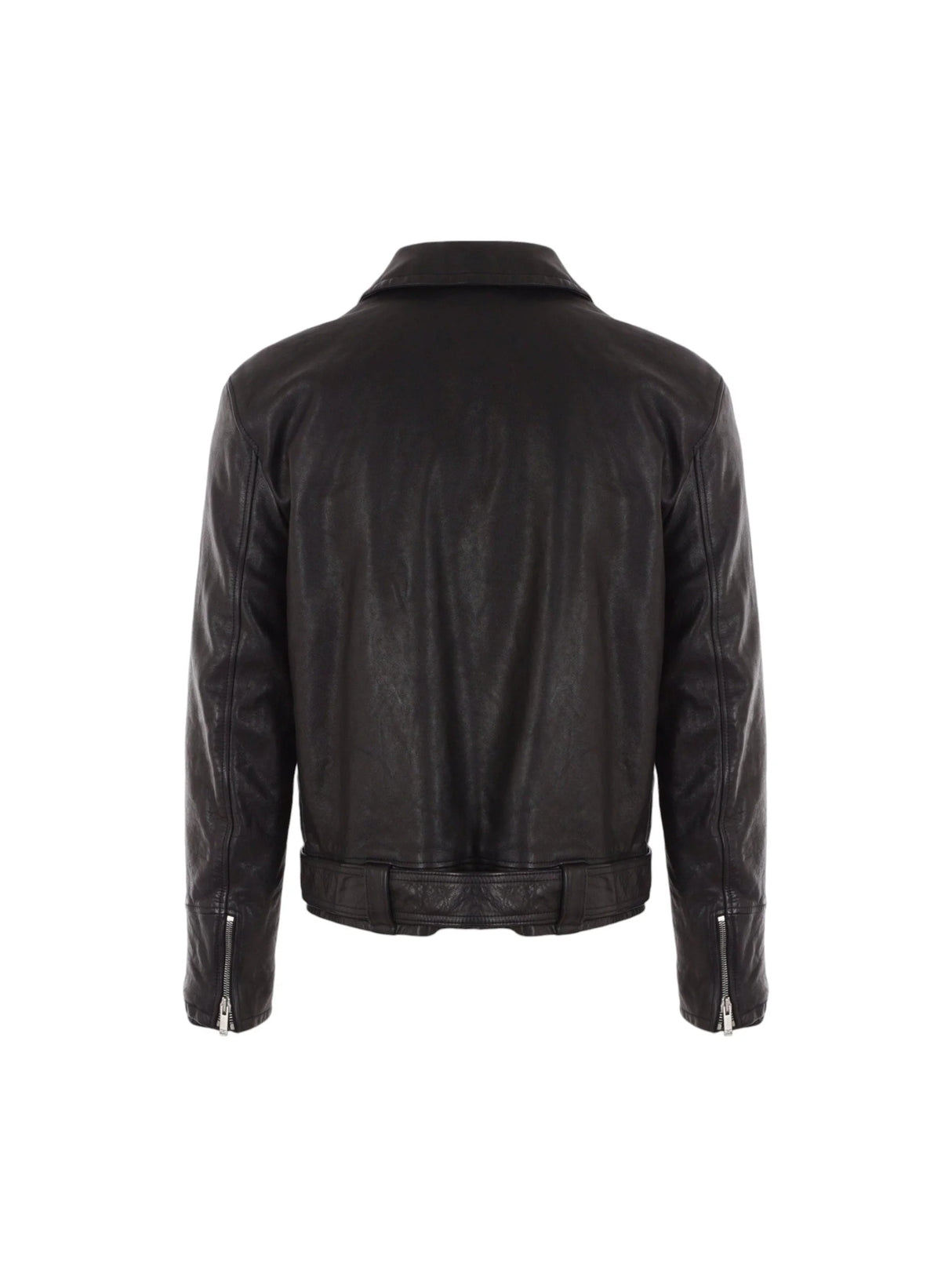 Leather Jacket-SAINT LAURENT-JOHN JULIA