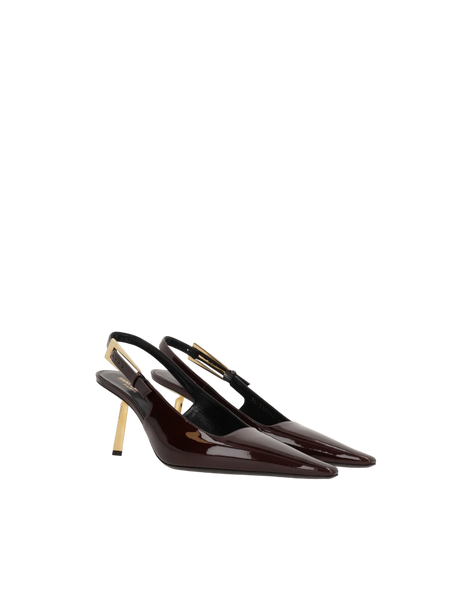 Lee Patent Leather Slingbacks-SAINT LAURENT-JOHN JULIA