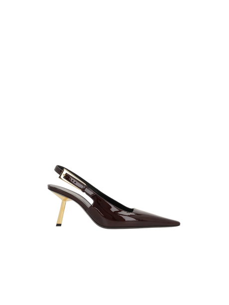 Lee Patent Leather Slingbacks-SAINT LAURENT-JOHN JULIA