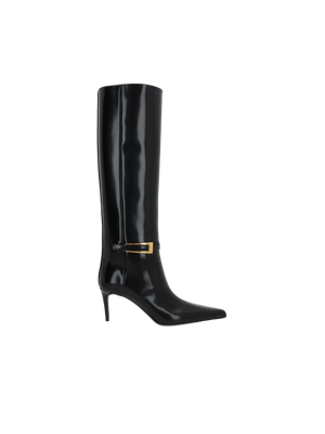 Lee Shiny Leather Boots SAINT LAURENT