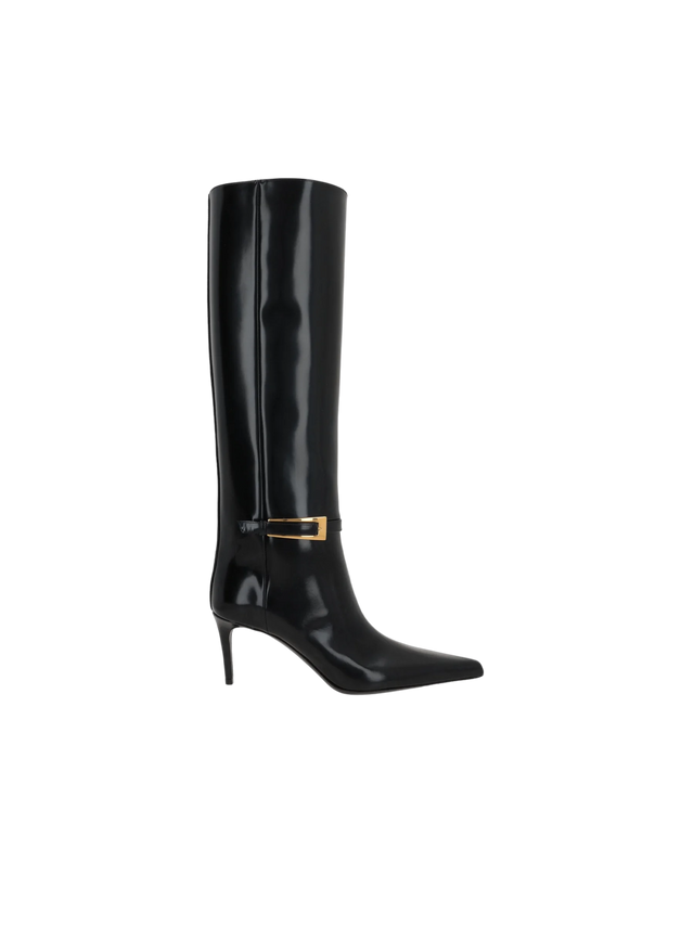 Lee Shiny Leather Boots SAINT LAURENT