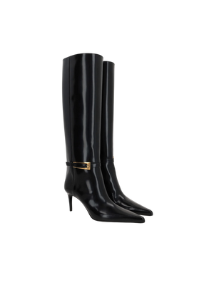 Lee Shiny Leather Boots SAINT LAURENT