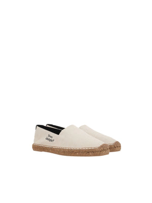 Logo Embroidered Canvas Espadrilles-SAINT LAURENT-JOHN JULIA