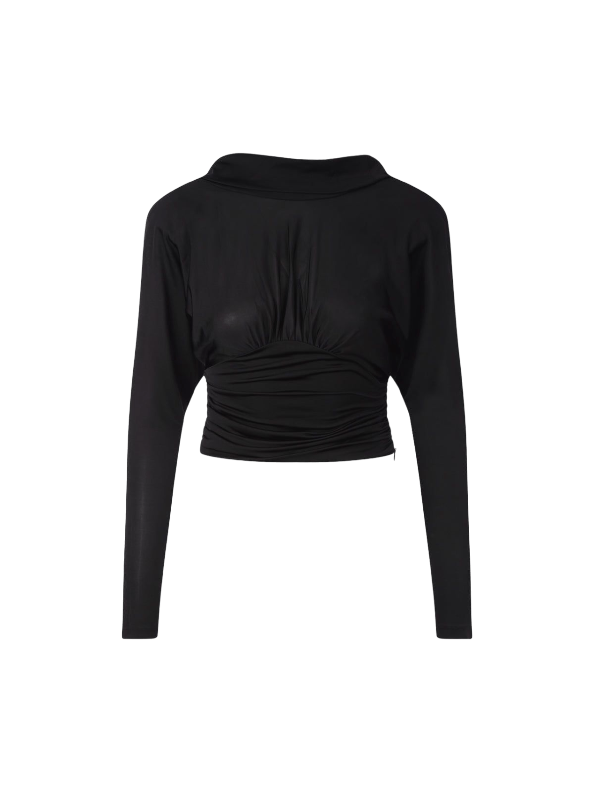 Long-sleeved Stretch Jersey Top-SAINT LAURENT-JOHN JULIA