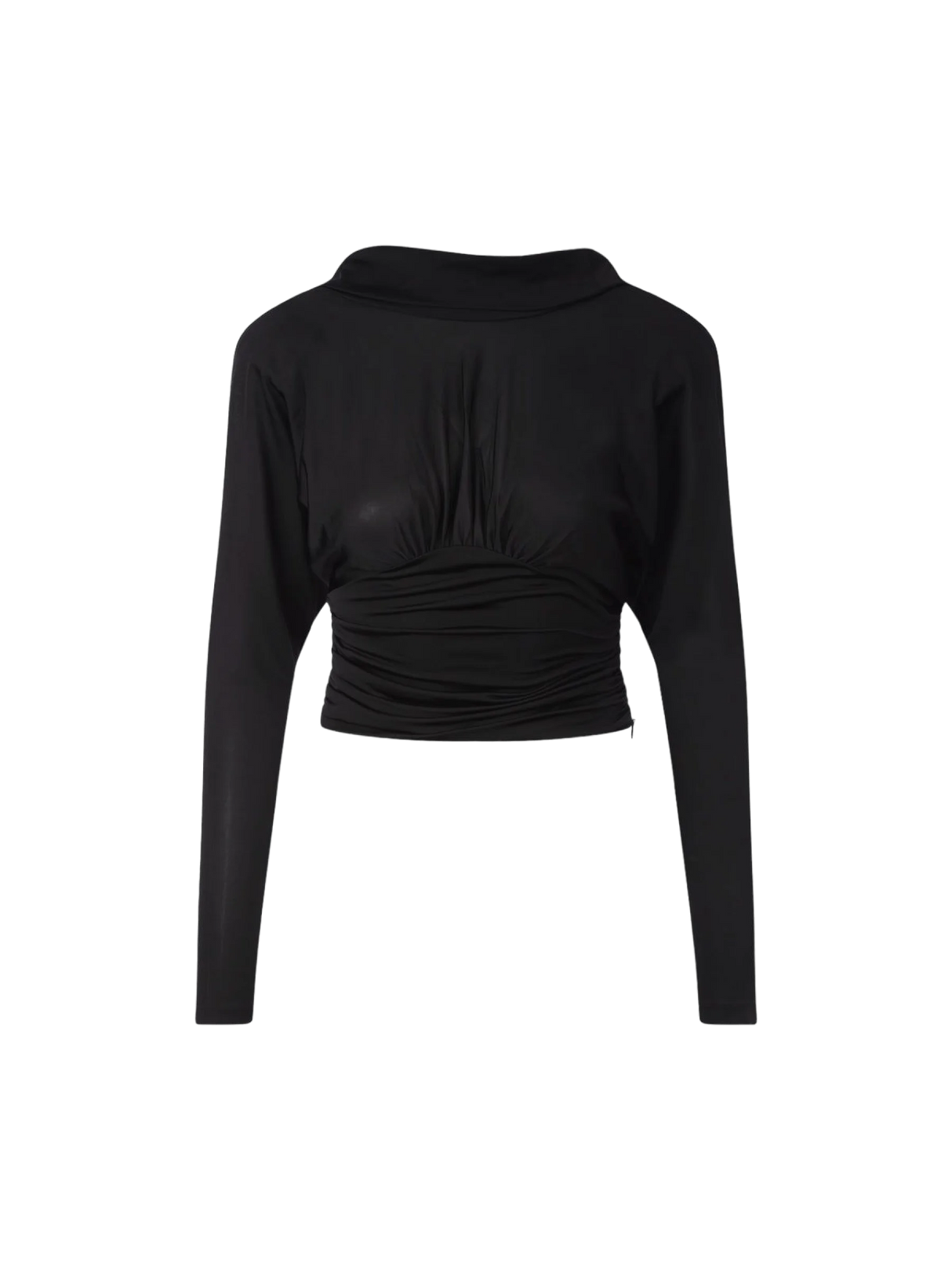 Long-sleeved Stretch Jersey Top-SAINT LAURENT-JOHN JULIA