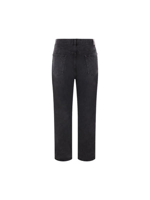 Loose-fit Faded Denim Jeans-SAINT LAURENT-JOHN JULIA