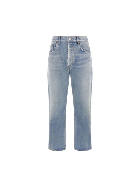 Loose-fit Light Denim Jeans-SAINT LAURENT-JOHN JULIA