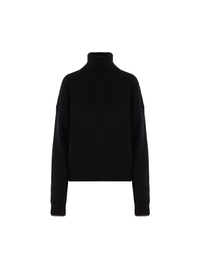 Mohair Blend Sweater-SAINT LAURENT-JOHN JULIA