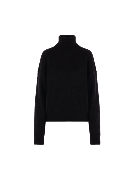 Mohair Blend Sweater-SAINT LAURENT-JOHN JULIA