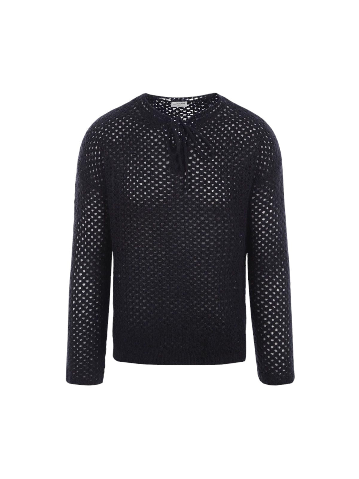 Mohair Wool Blend Sweater-SAINT LAURENT-JOHN JULIA