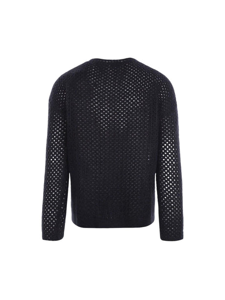 Mohair Wool Blend Sweater-SAINT LAURENT-JOHN JULIA