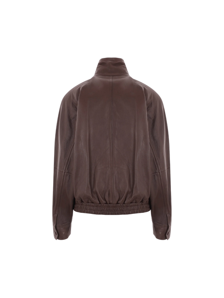 SAINT LAURENT-Nappa Bomber Jacket-JOHN JULIA