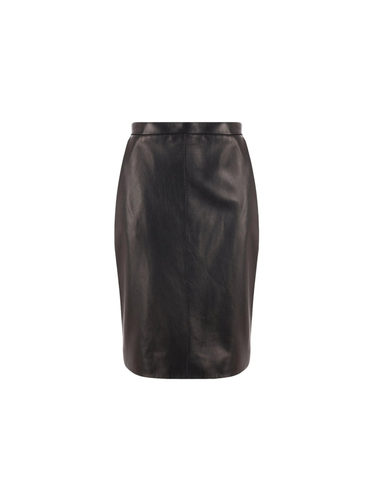 Nappa Leather Pencil Skirt-SAINT LAURENT-JOHN JULIA