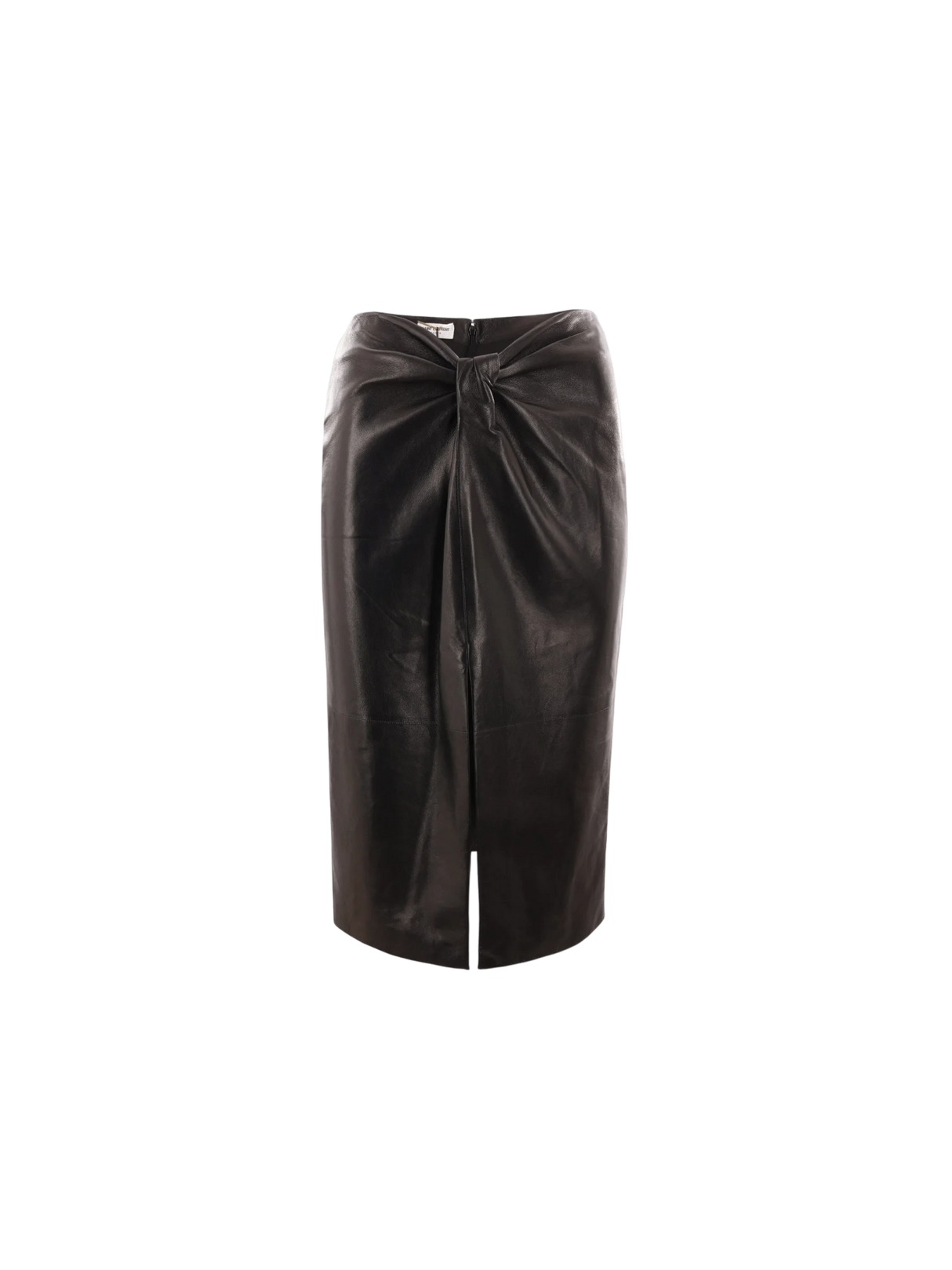 Nappa Midi Pencil Skirt-SAINT LAURENT-JOHN JULIA