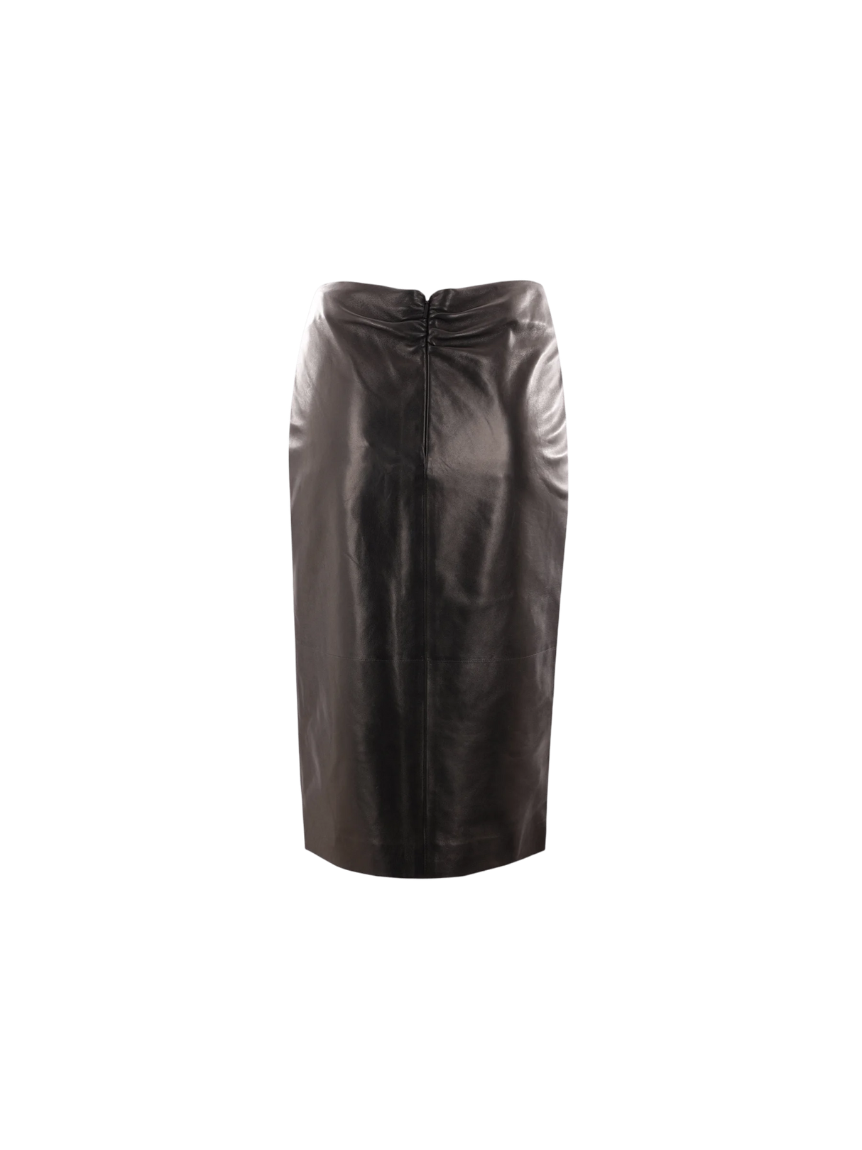 Nappa Midi Pencil Skirt-SAINT LAURENT-JOHN JULIA