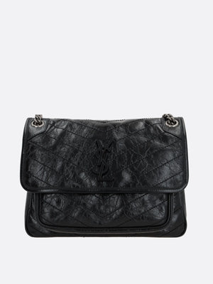 SAINT LAURENT-Niki Medium Shoulder Bag In Vintage Leather-JOHN JULIA