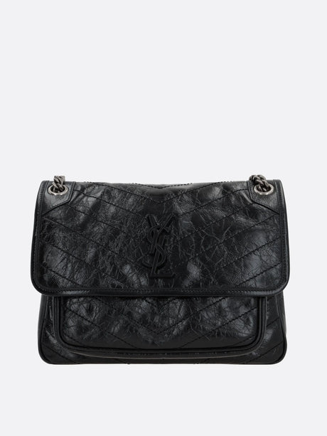 SAINT LAURENT-Niki Medium Shoulder Bag In Vintage Leather-JOHN JULIA