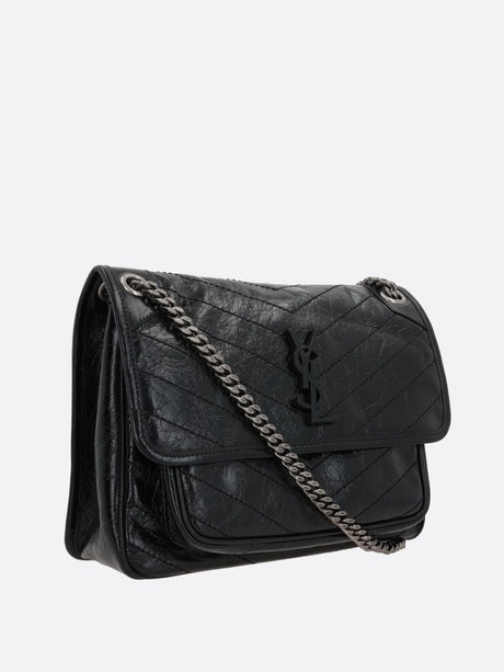 SAINT LAURENT-Niki Medium Shoulder Bag In Vintage Leather-JOHN JULIA