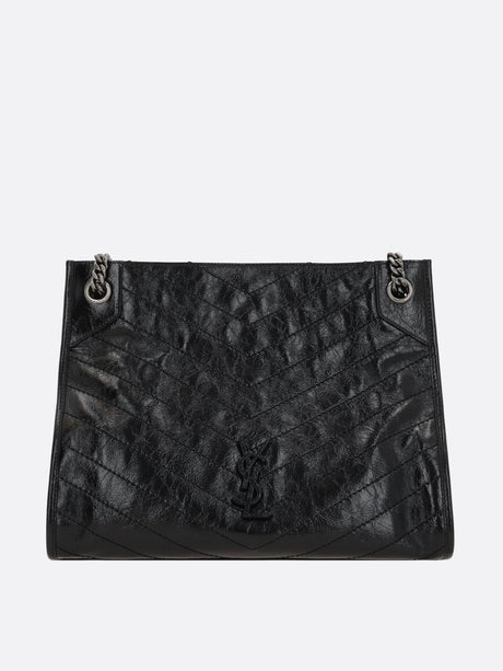 Niki Vintage Leather Shopping Bag-SAINT LAURENT-JOHN JULIA