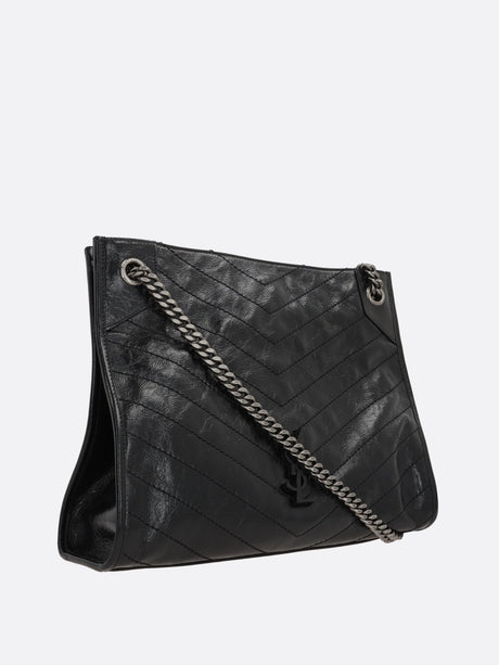 Niki Vintage Leather Shopping Bag-SAINT LAURENT-JOHN JULIA