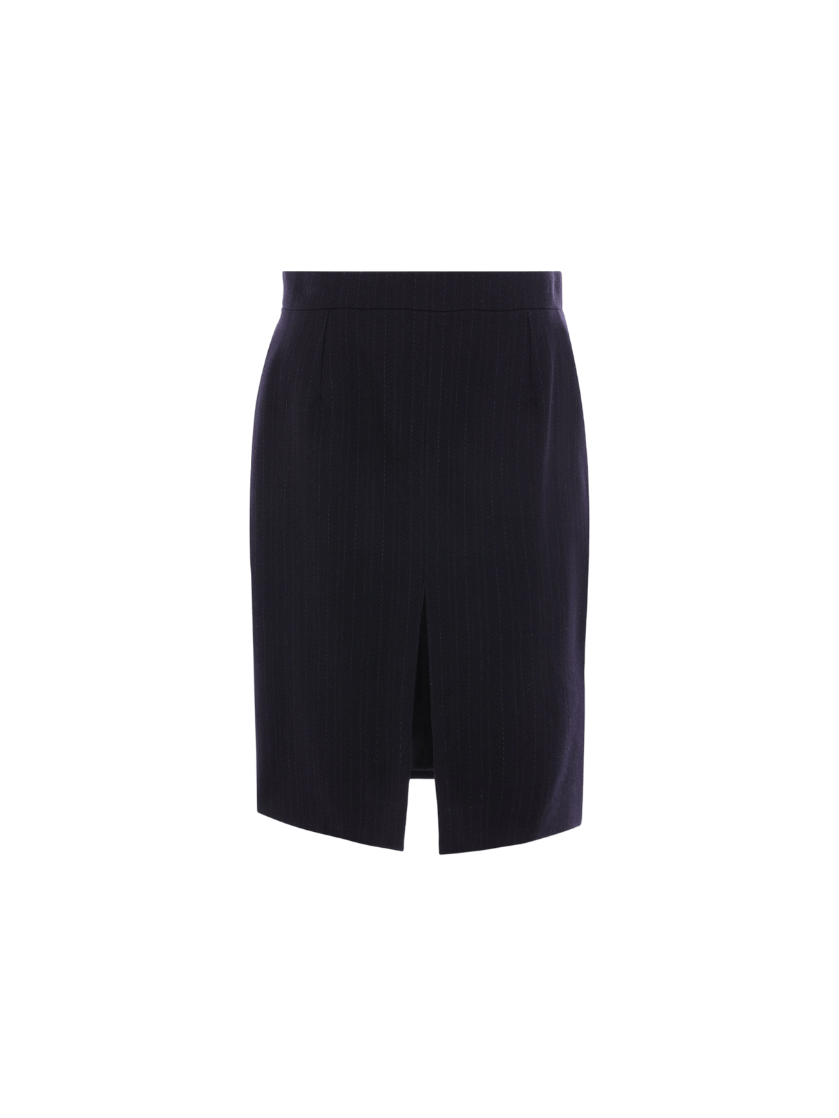 Pinstriped Wool Skirt-SAINT LAURENT-JOHN JULIA