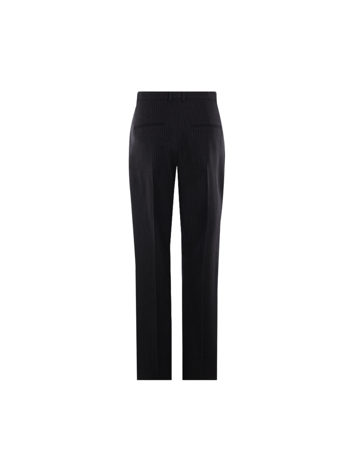 Pinstriped Wool Straight-leg Pants-SAINT LAURENT-JOHN JULIA