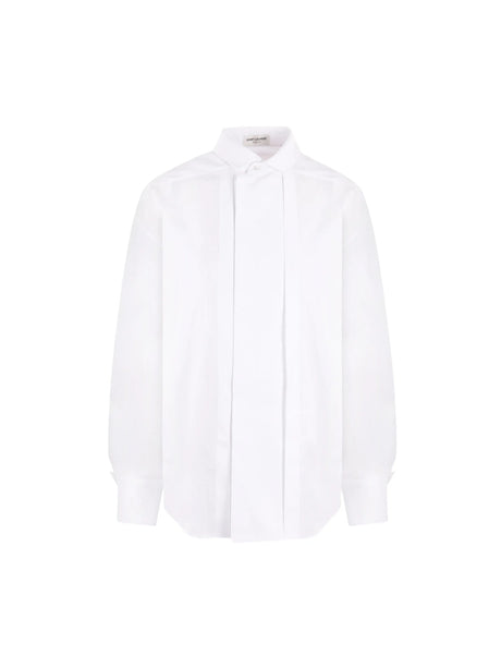 Poplin Shirt-SAINT LAURENT-JOHN JULIA