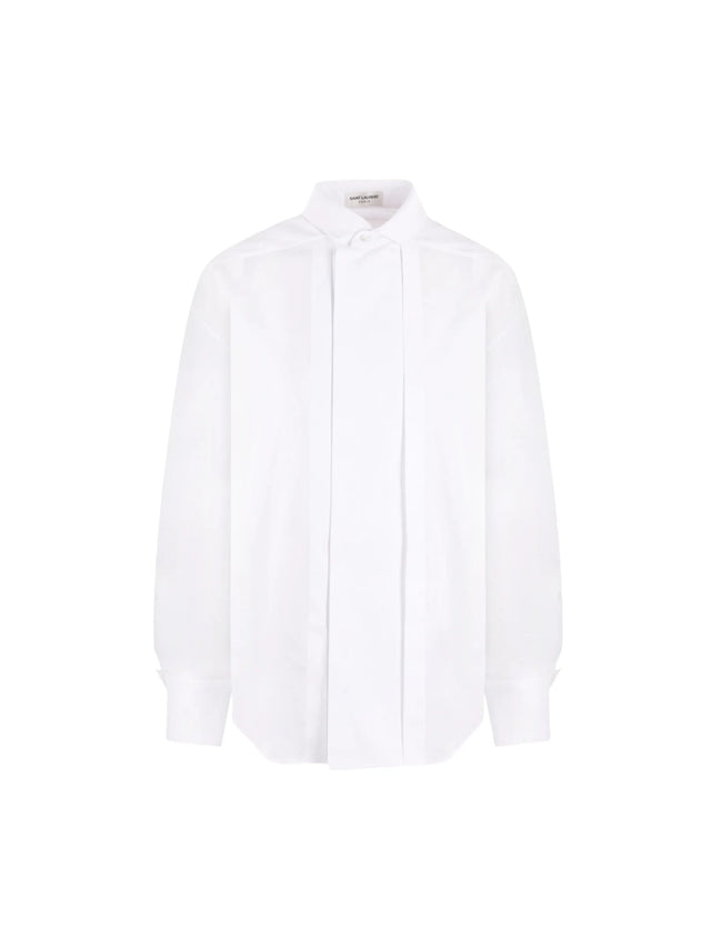 Poplin Shirt-SAINT LAURENT-JOHN JULIA