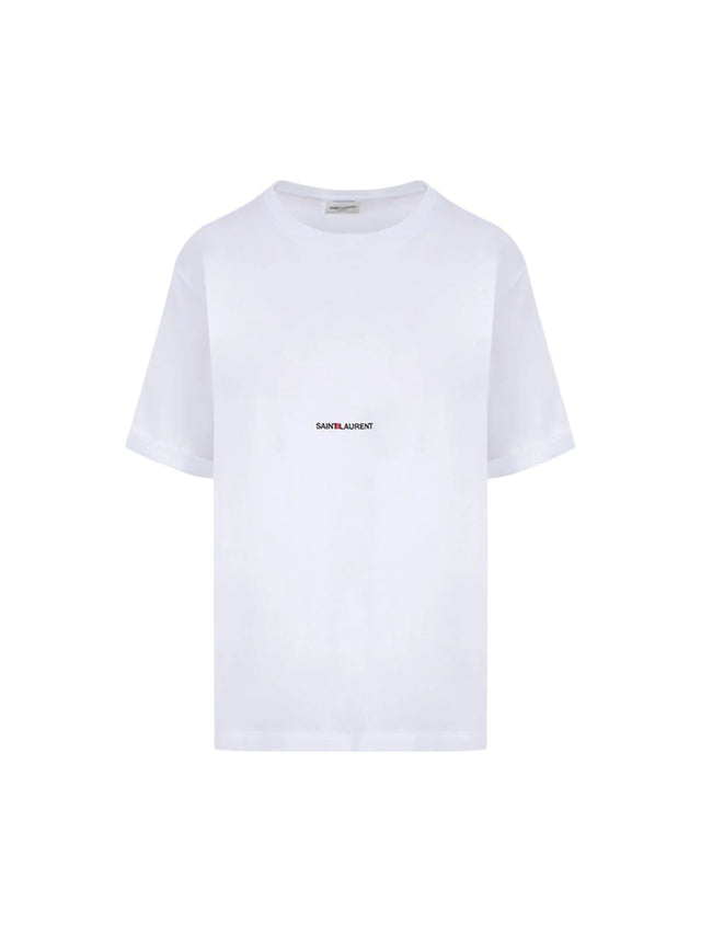 Saint Laurent Print Cotton T-shirt-SAINT LAURENT-JOHN JULIA