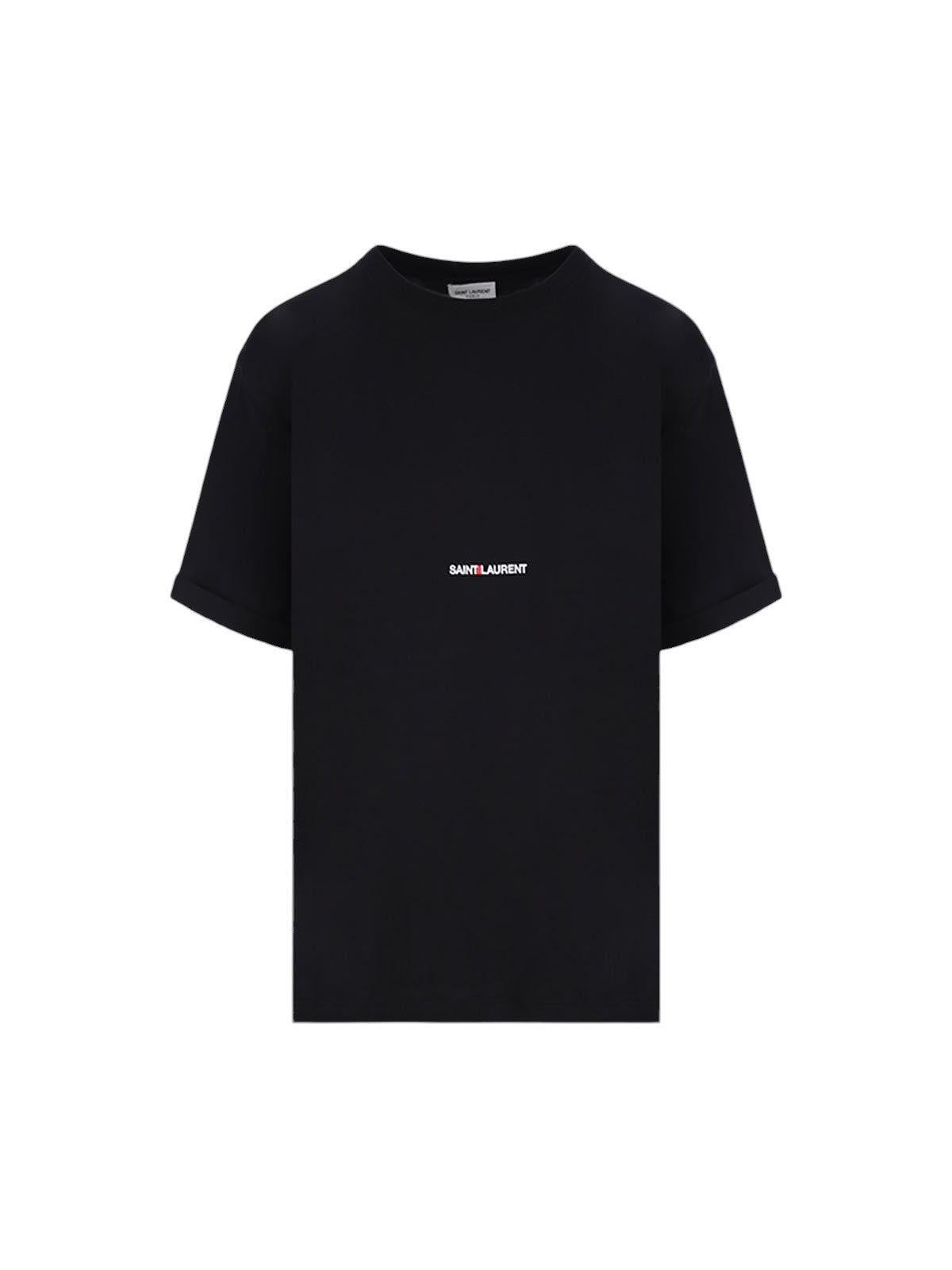 Saint Laurent Print Cotton T-shirt-SAINT LAURENT-JOHN JULIA