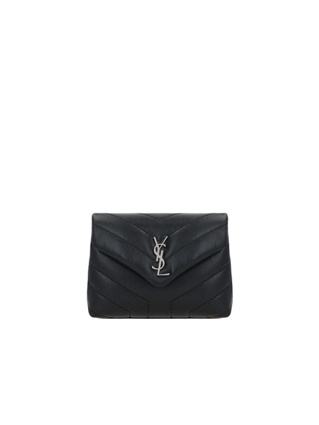 Quilted Leather Crossbody Bag-SAINT LAURENT-JOHN JULIA