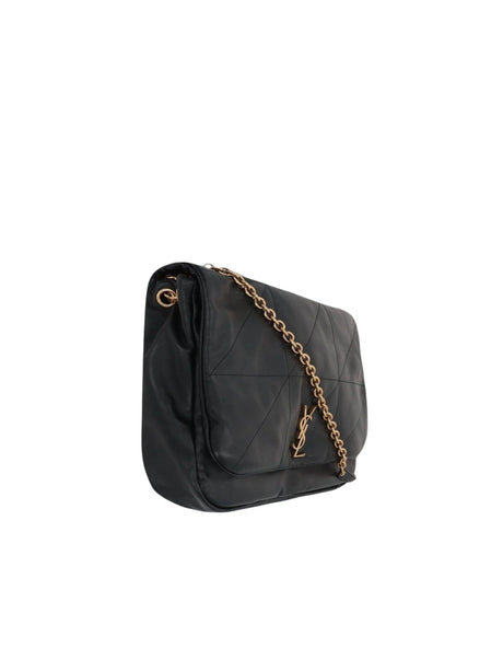 Quilted Nappa Shoulder Bag-SAINT LAURENT-JOHN JULIA