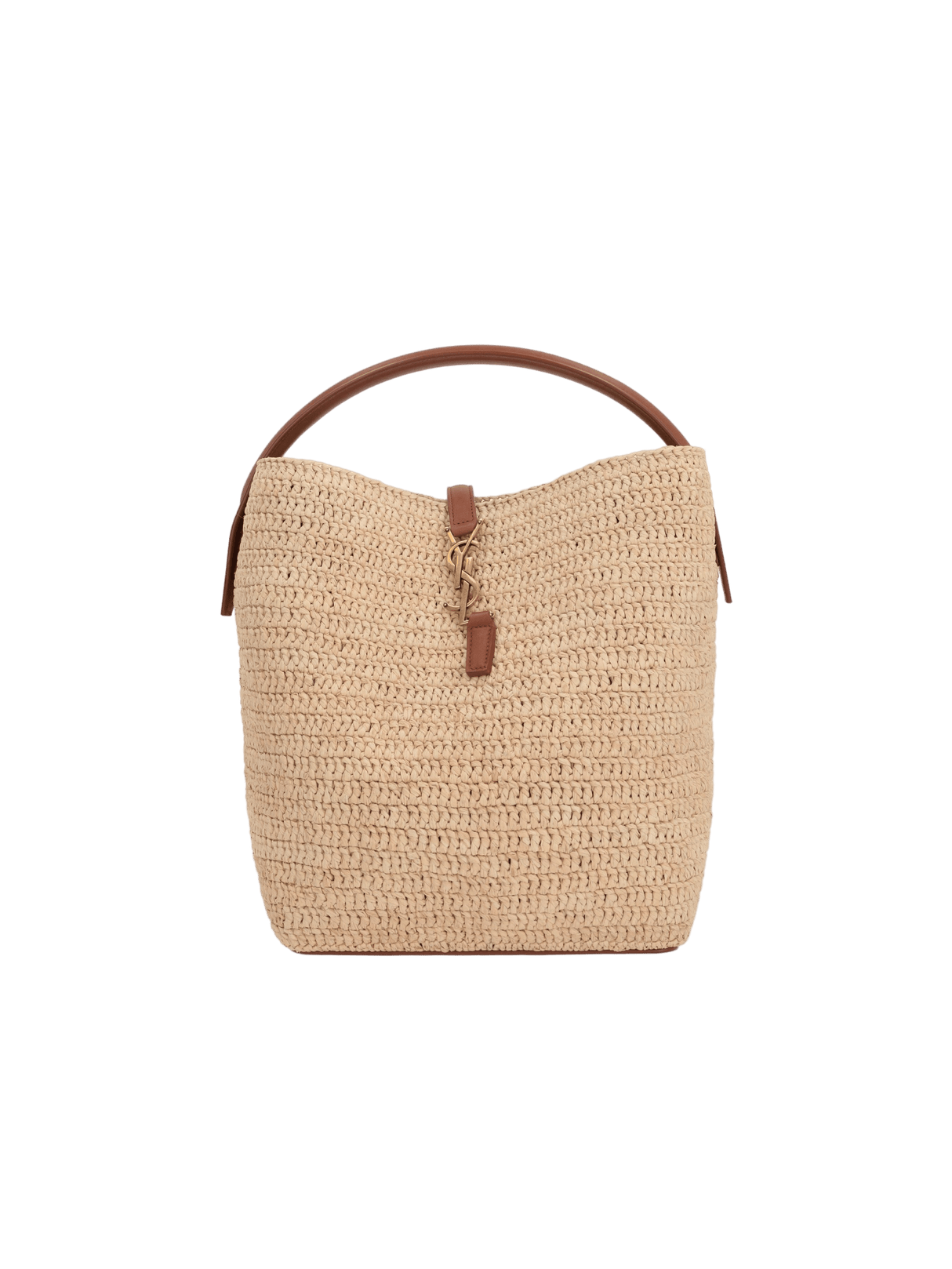 Raffia Le 37 Bucket Bag-SAINT LAURENT-JOHN JULIA