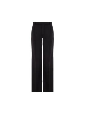 Responsible Wool Straight-leg Pants-SAINT LAURENT-JOHN JULIA