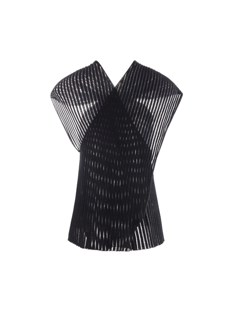 Ribbed Knit Top-SAINT LAURENT-JOHN JULIA