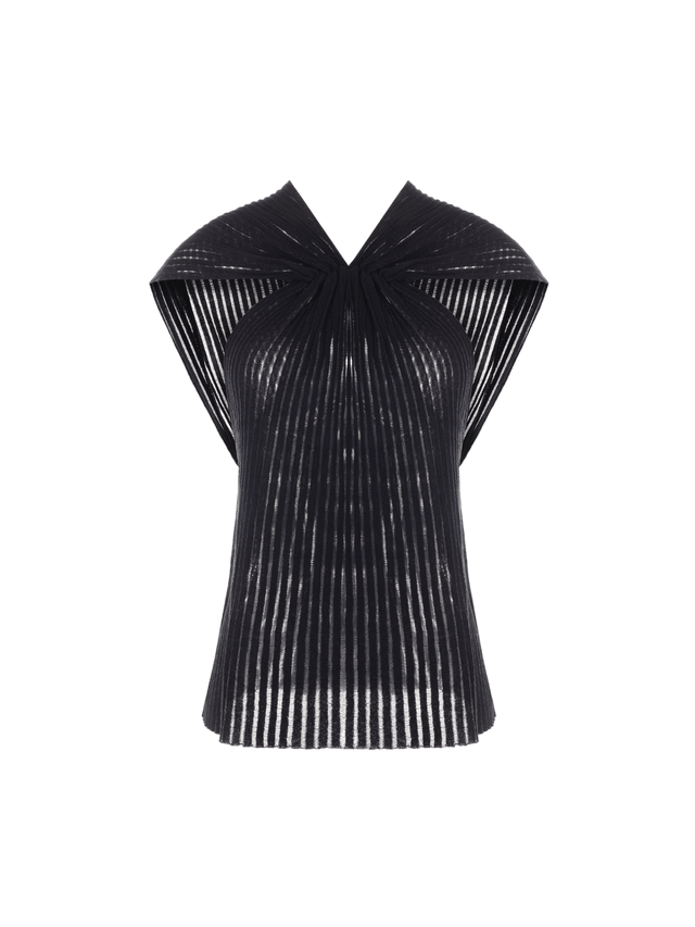 Ribbed Knit Top-SAINT LAURENT-JOHN JULIA