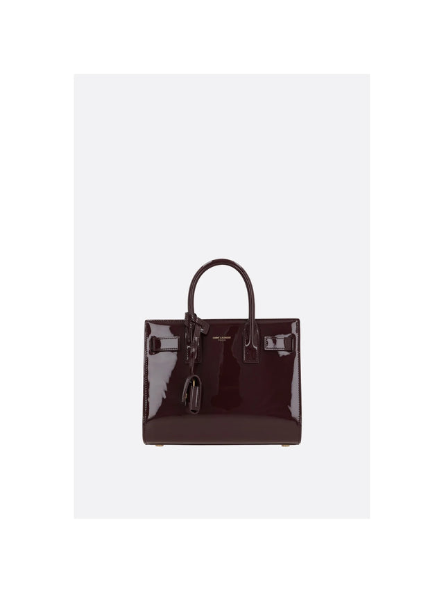 Sac De Jour Nano Patent Leather Handbag-SAINT LAURENT-JOHN JULIA